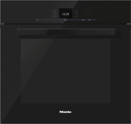 Miele H6680BPBK H 6680 Bp 30 Inch Convection Oven With Touch Controls And Masterchef Programs For Perfect Results.- Obsidian Black
